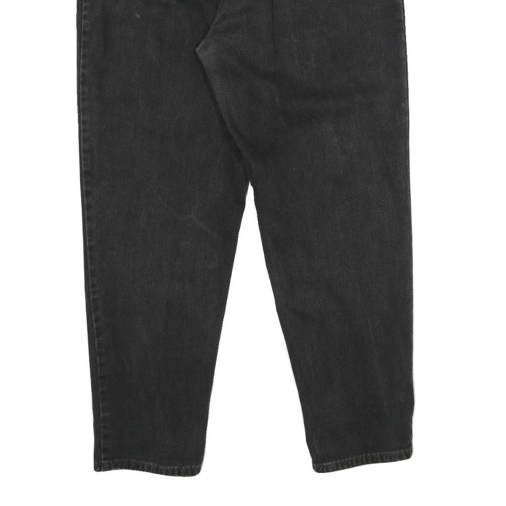 LEVI'S 550 Womens Jeans Black Relaxed Tapered Denim Medium W34 L30 Vintage Made