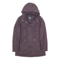 THE NORTH FACE Womens Purple Hooded Zip Jacket M Cotton Blend Outdoor Casual