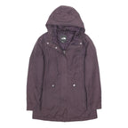 THE NORTH FACE Womens Purple Hooded Zip Jacket M Cotton Blend Outdoor Casual
