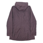 THE NORTH FACE Womens Purple Hooded Zip Jacket M Cotton Blend Outdoor Casual