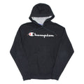 CHAMPION Mens Black Hoodie S