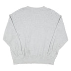 NIKE Mens Grey Crew Neck M Cotton Blend Sweatshirt Pullover Casual Sportswear