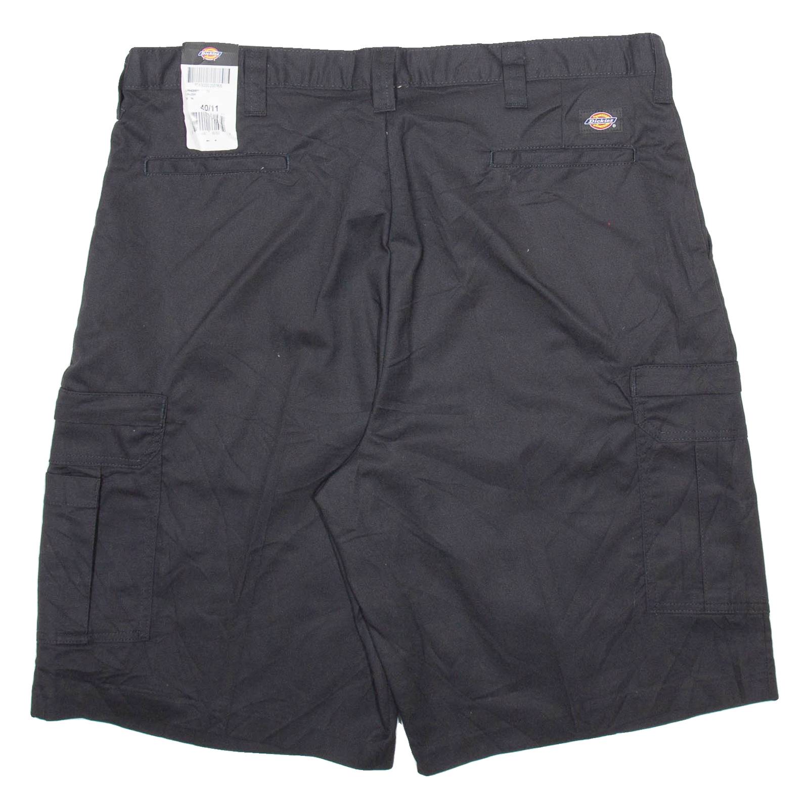 DICKIES Mens Workwear Shorts Black Relaxed XL W40