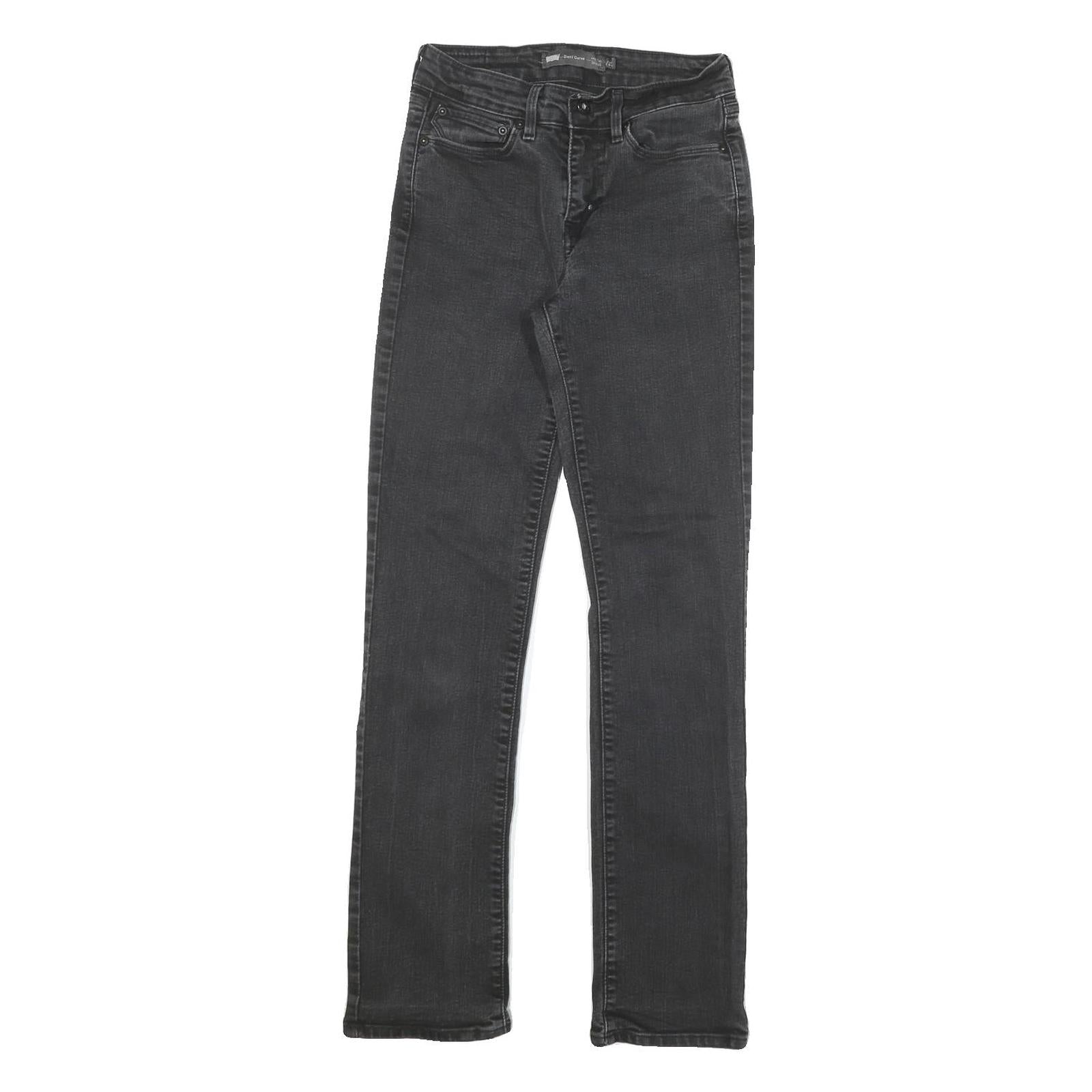 LEVI'S Womens Jeans Black Slim Skinny Denim Medium W25 L29 Classic Cotton Blend