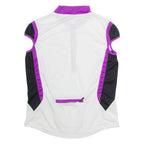 BRUNEX Cycling Womens Jersey White Sleeveless 1/2 Zip L