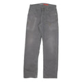 DICKIES Mens Cotton Blend Grey Regular Straight Trousers W30 L30 Workwear Zip