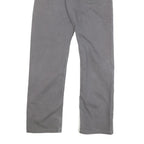 DICKIES Mens Cotton Blend Grey Regular Straight Trousers W30 L30 Workwear Zip