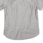TED BAKER Mens Grey Short Sleeve Summer Shirt M Casual Cotton Blend