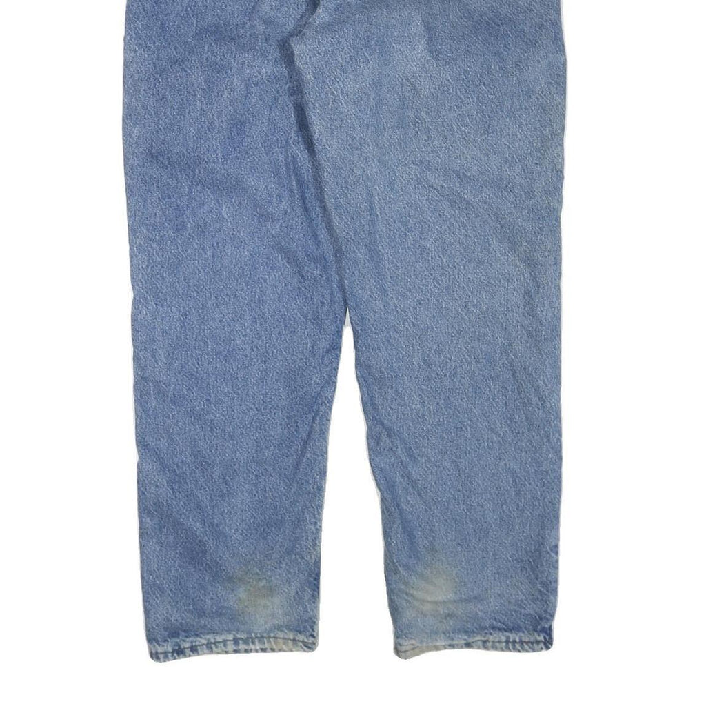 CARHARTT Mens Light Blue Regular Fit Straight Denim Cotton Blend Jeans W38 L32