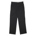 DICKIES Mens Cotton Blend Black Regular Straight Trousers W30 L31 Workwear
