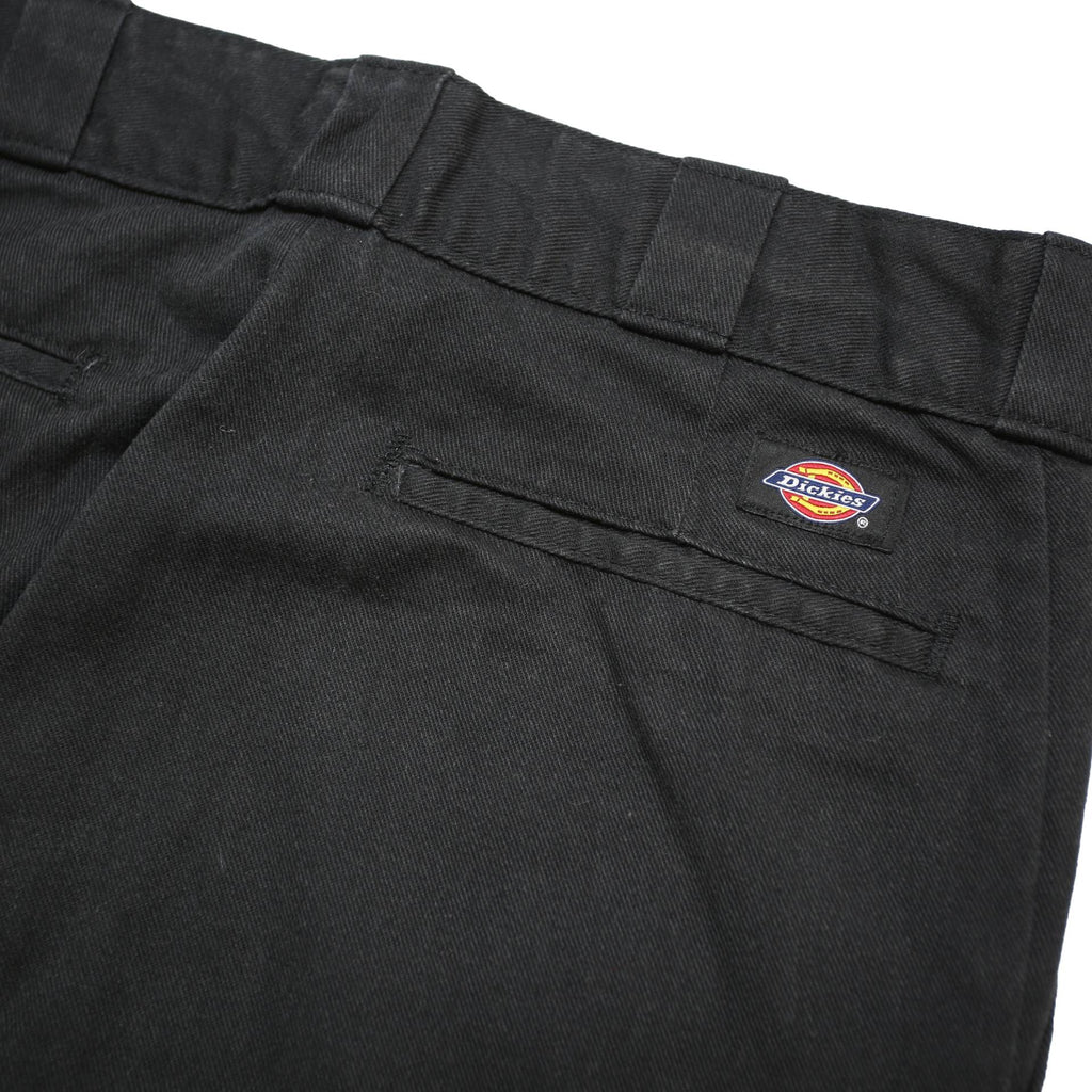 DICKIES Mens Cotton Blend Black Regular Straight Trousers W30 L31 Workwear