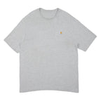 CARHARTT Mens Grey Pocket T-Shirt XL Short Sleeve Crew Neck Cotton Blend Casual