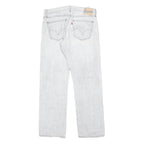 LEVI'S 514 Slim Mens Jeans White Slim Straight Denim Light W34 L30 Stylish