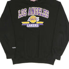 MITCHELL & NESS Mens Black Los Angeles Lakers Hoodie M Printed Cotton Blend