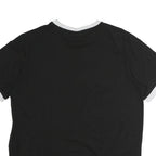 FILA Mens Black & White Logo Short Sleeve Crew Neck T-Shirt L