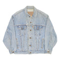 LEVI'S Mens Blue Denim Classic Jacket L Button Closure Vintage Style