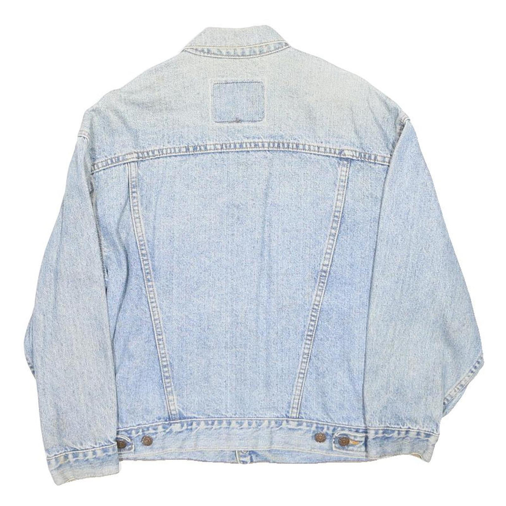 LEVI'S Mens Blue Denim Classic Jacket L Button Closure Vintage Style