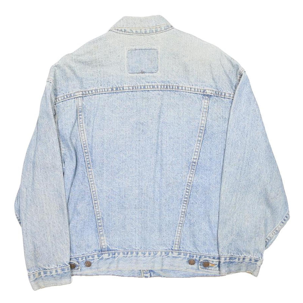 LEVI'S Mens Blue Denim Classic Jacket L Button Closure Vintage Style