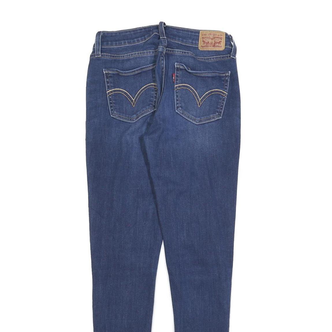 LEVI'S 535 Womens Jeans Blue Slim Skinny Denim Medium W28 L30 Slim Fit Zip