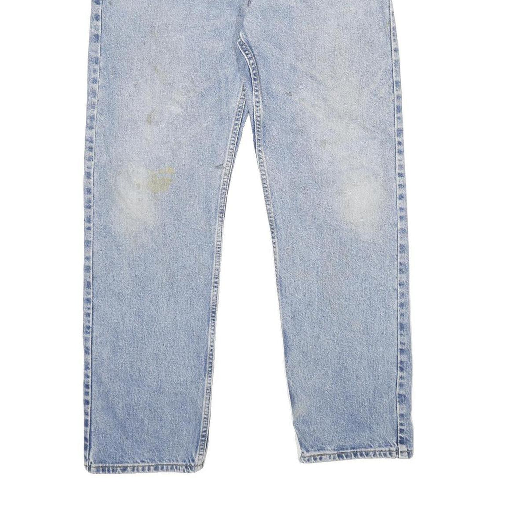 LEVI'S 505 Mens Jeans Blue Regular Straight Denim Medium W36 L32 Classic Zip