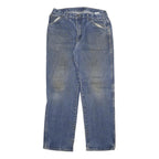 DICKIES Mens Regular Fit Jeans Blue Denim Cotton Blend W34 L32 Zip Pockets