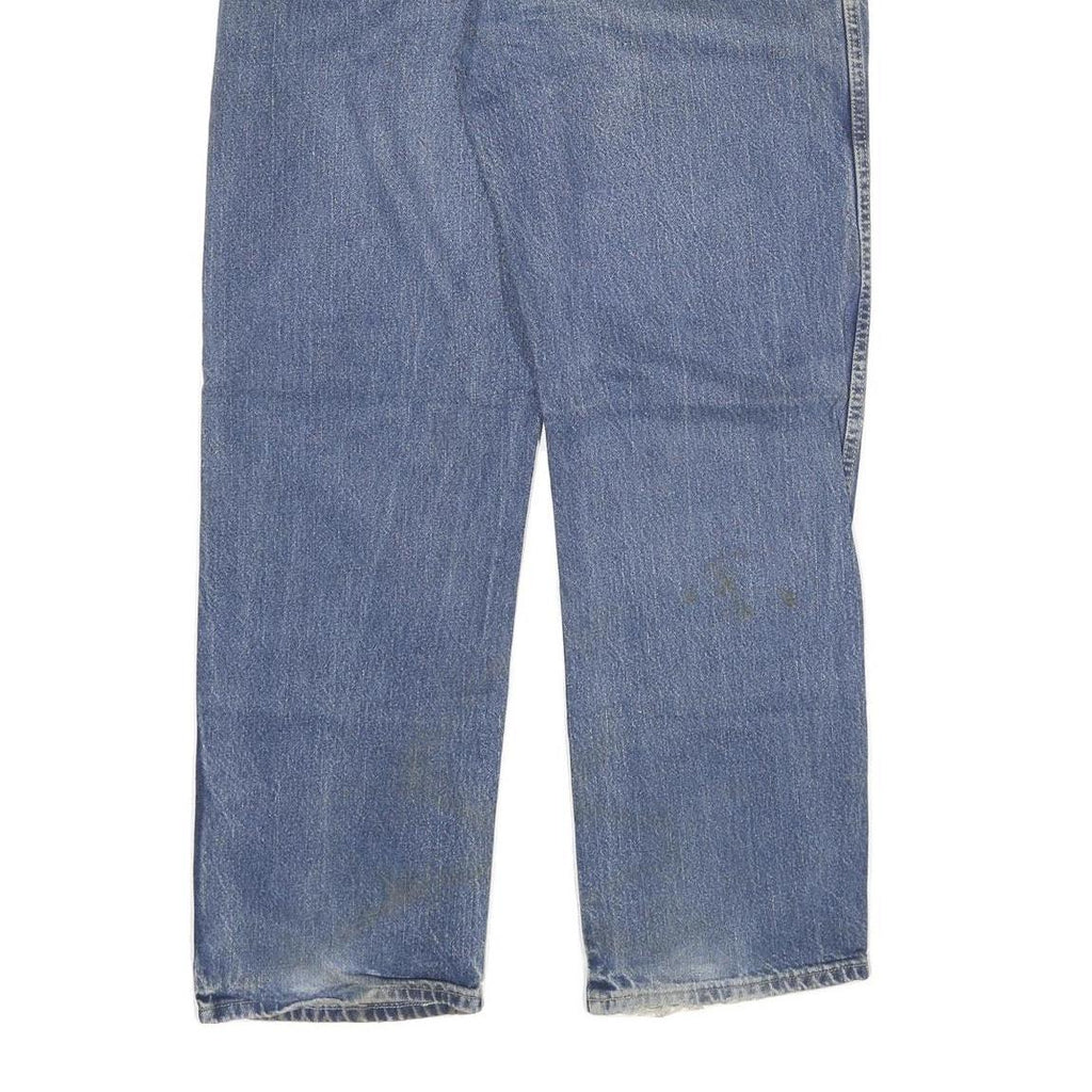 DICKIES Mens Regular Fit Jeans Blue Denim Cotton Blend W34 L32 Zip Pockets