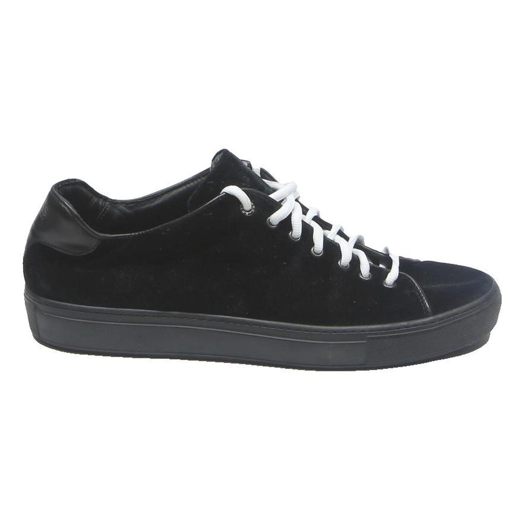 BOSS HUGO BOSS Mens Black Suede Low Top Trainers UK 9.5 Designer Casual Footwear