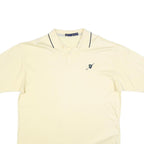 NAUTICA Mens Cream Polo Shirt 2XL Cotton Blend Short Sleeve Plain Classic Fit