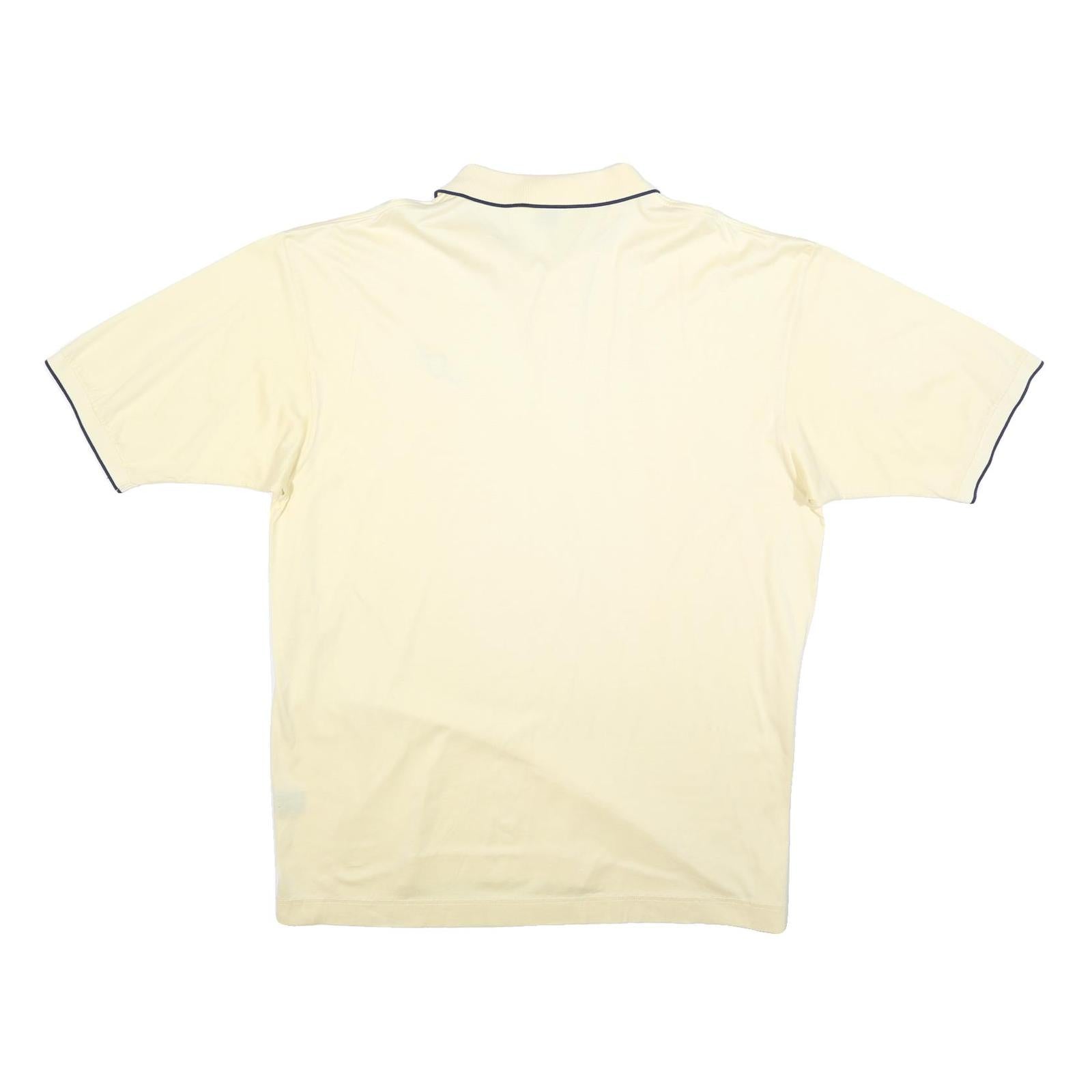 NAUTICA Mens Cream Polo Shirt 2XL Cotton Blend Short Sleeve Plain Classic Fit