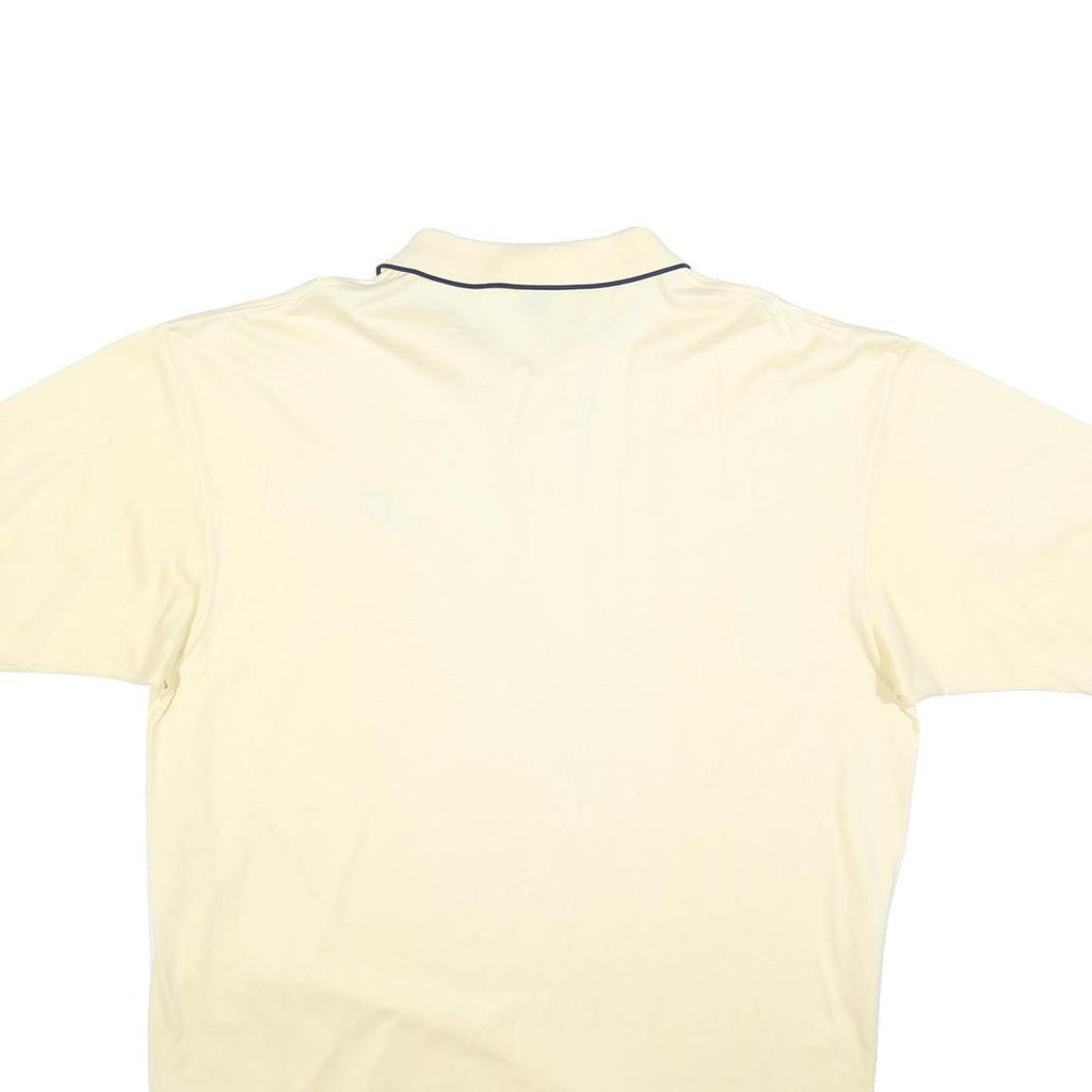 NAUTICA Mens Cream Polo Shirt 2XL Cotton Blend Short Sleeve Plain Classic Fit