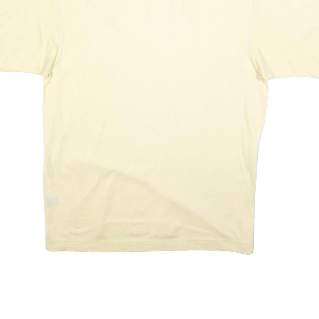 NAUTICA Mens Cream Polo Shirt 2XL Cotton Blend Short Sleeve Plain Classic Fit