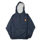 SPORT-TEK Fairview Fastpitch Mens Anorak Jacket Blue Nylon USA Hooded L