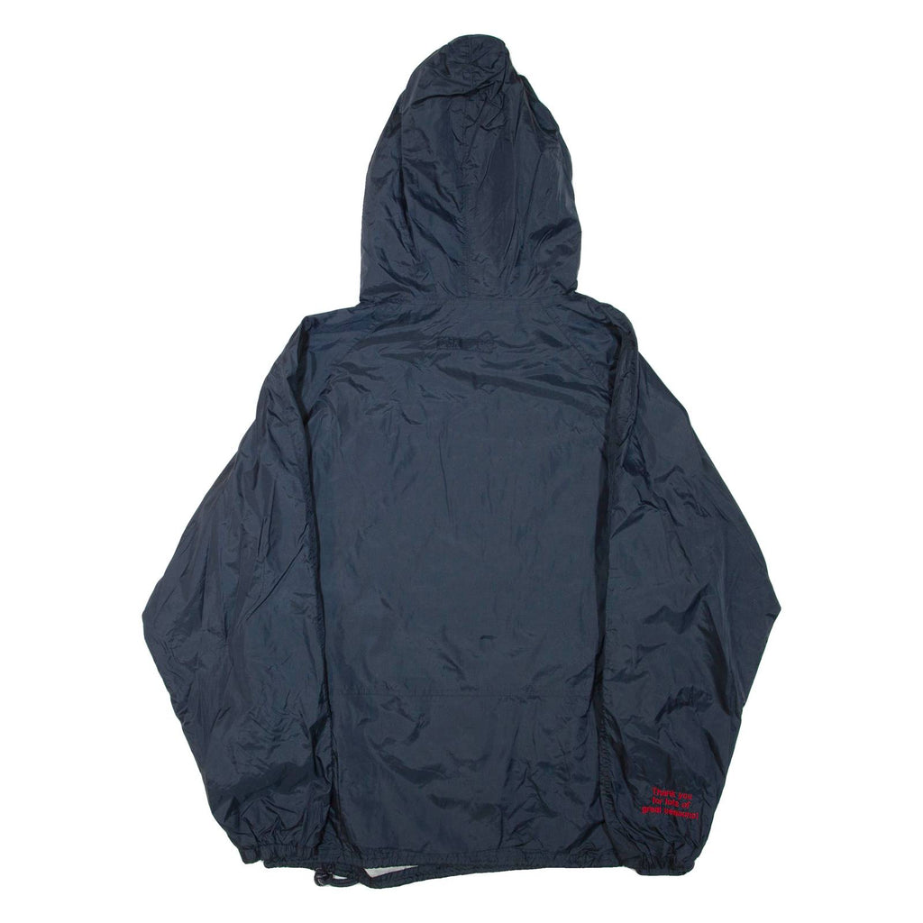 SPORT-TEK Fairview Fastpitch Mens Anorak Jacket Blue Nylon USA Hooded L