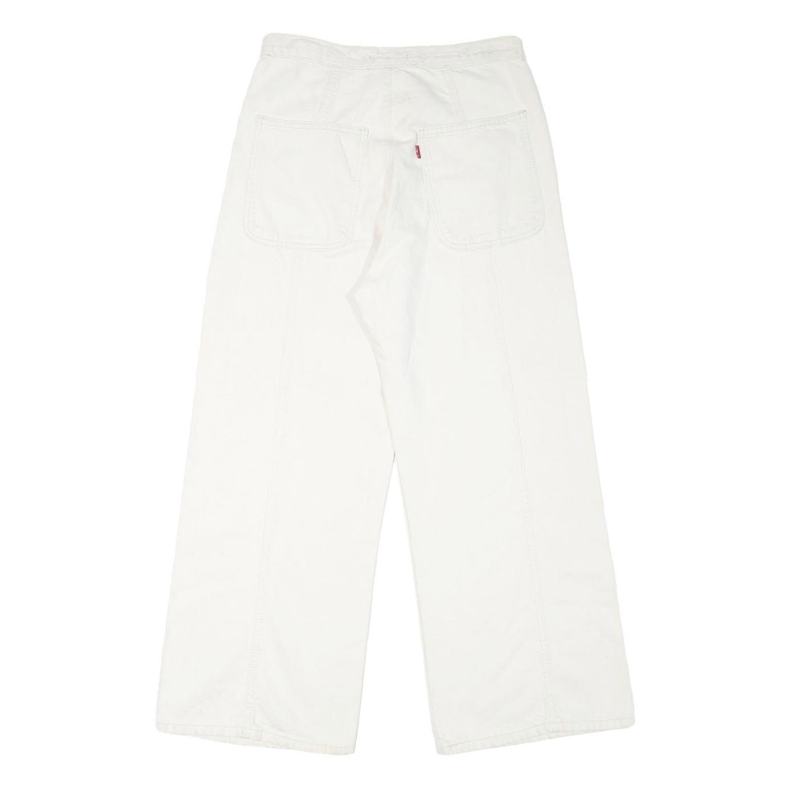 LEVI'S Womens Jeans White Loose Wide-Leg Denim W29 L26 Casual Comfortable