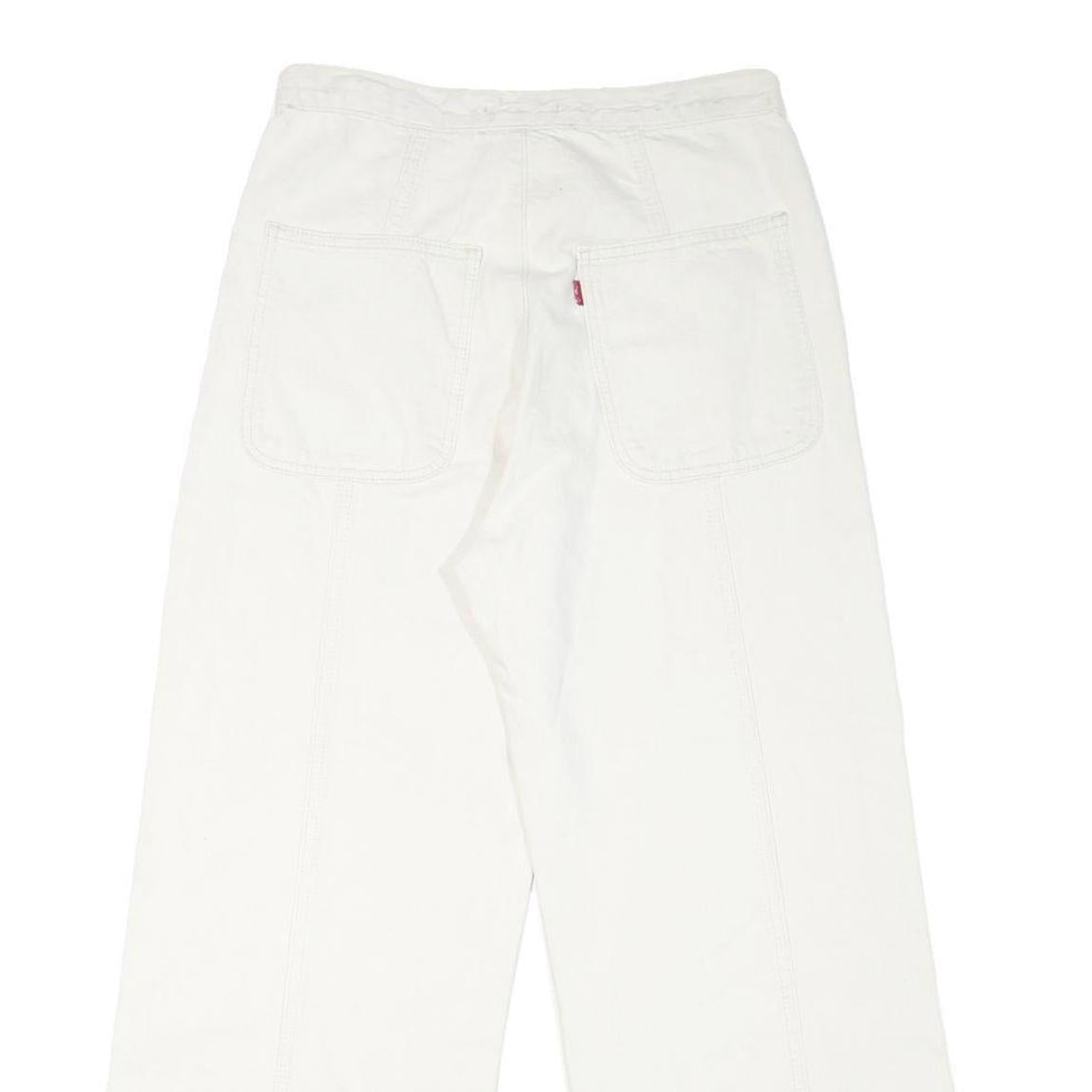 LEVI'S Womens Jeans White Loose Wide-Leg Denim W29 L26 Casual Comfortable