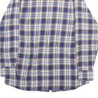 KINGFIELD Mens Blue & Brown Check Shirt M Cotton Long Sleeve Casual