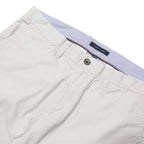 TOMMY HILFIGER Mens Cotton Blend White Regular Straight Trousers W36 L30 Casual