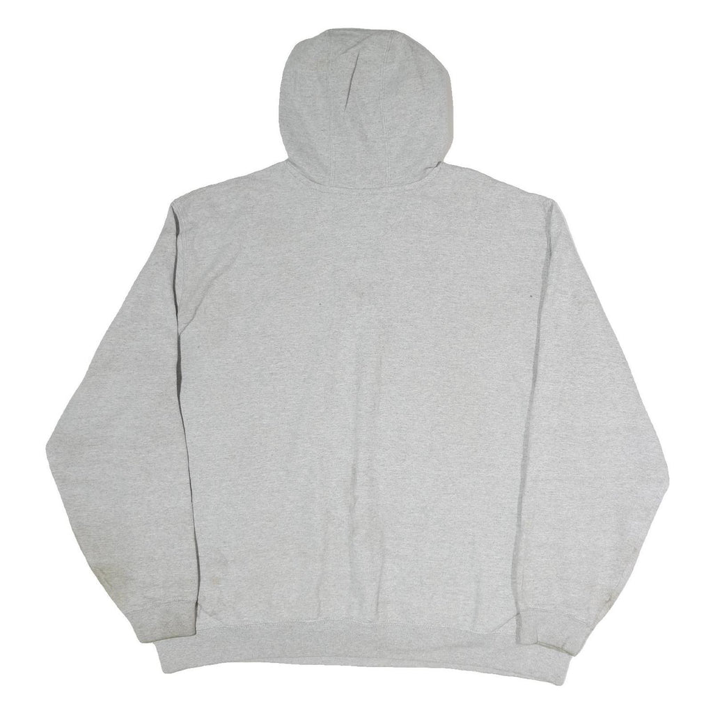 CARHARTT Mens Grey Hoodie 2XL Logo Print Cotton Pullover Sweatshirt