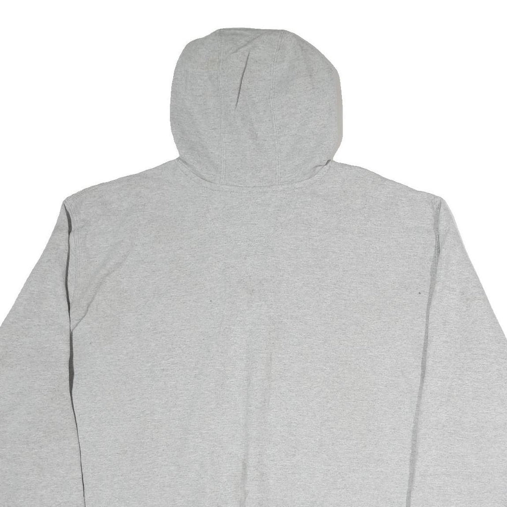 CARHARTT Mens Grey Hoodie 2XL Logo Print Cotton Pullover Sweatshirt