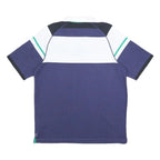 CANTERBURY Mens Navy Blue White Green IRFU Cotton Blend Polo Shirt M Short