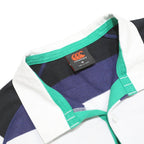 CANTERBURY Mens Navy Blue White Green IRFU Cotton Blend Polo Shirt M Short