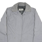 WALMOR Womens Grey Quilted Jacket XL Polyester Blend Woven Warm Zip Closure