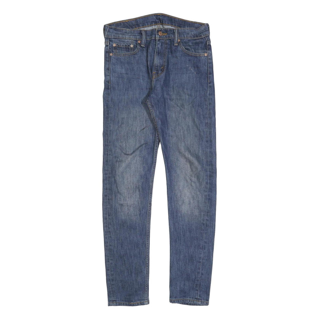 LEVI'S 510 Mens Jeans Blue Slim Skinny Denim Medium W30 L32 Cotton Blend Zip