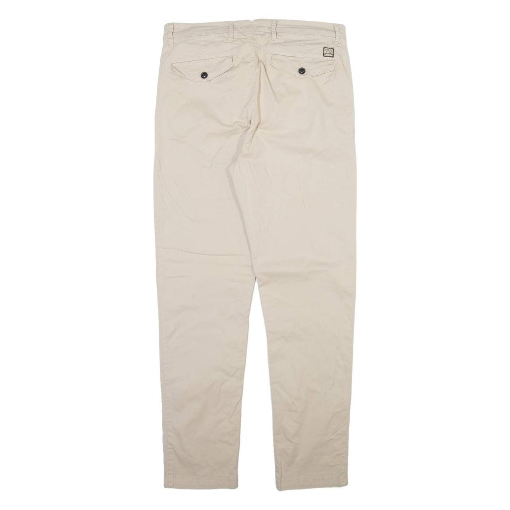 GUESS Mens Trousers Beige Slim Tapered W30 L30