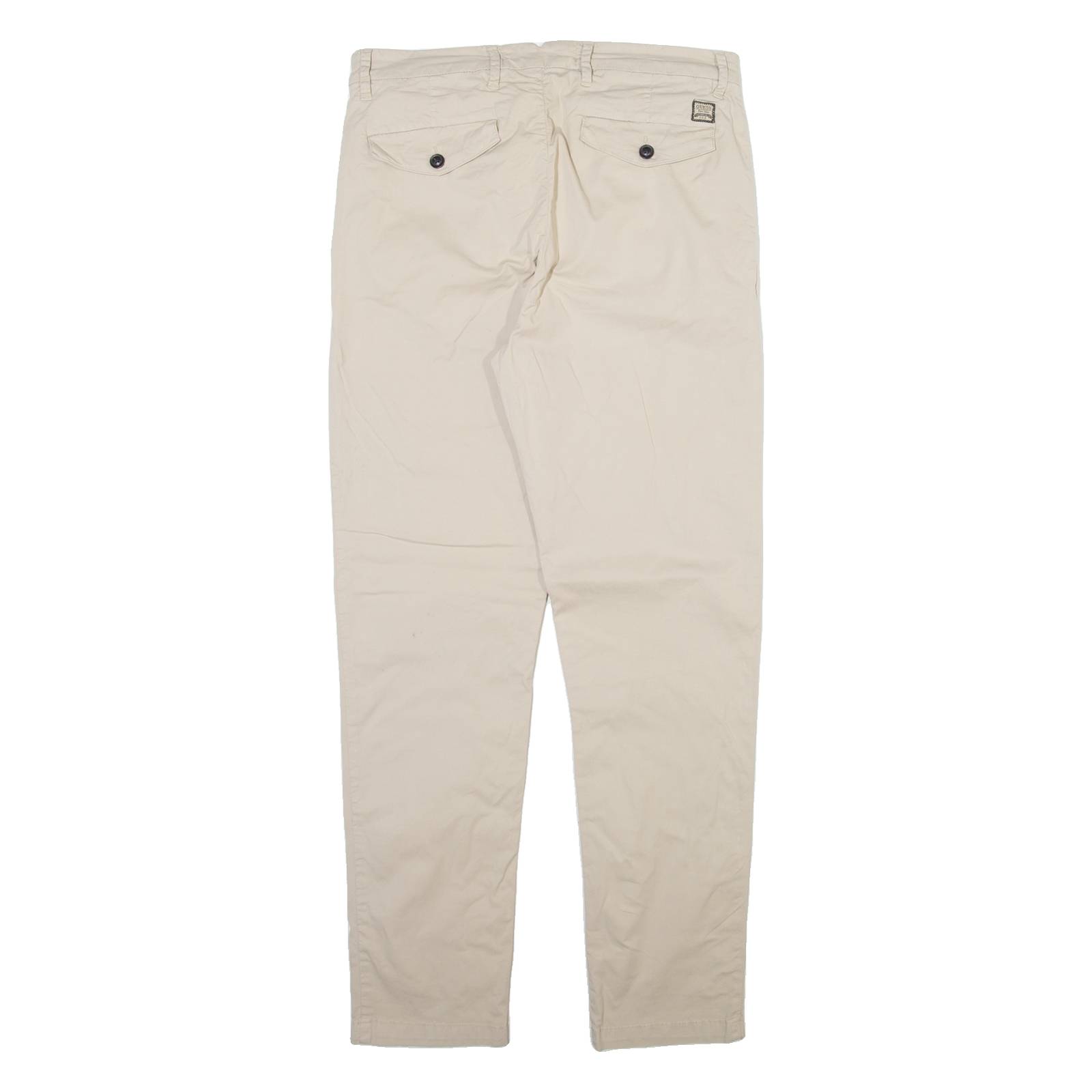 GUESS Mens Trousers Beige Slim Tapered W30 L30