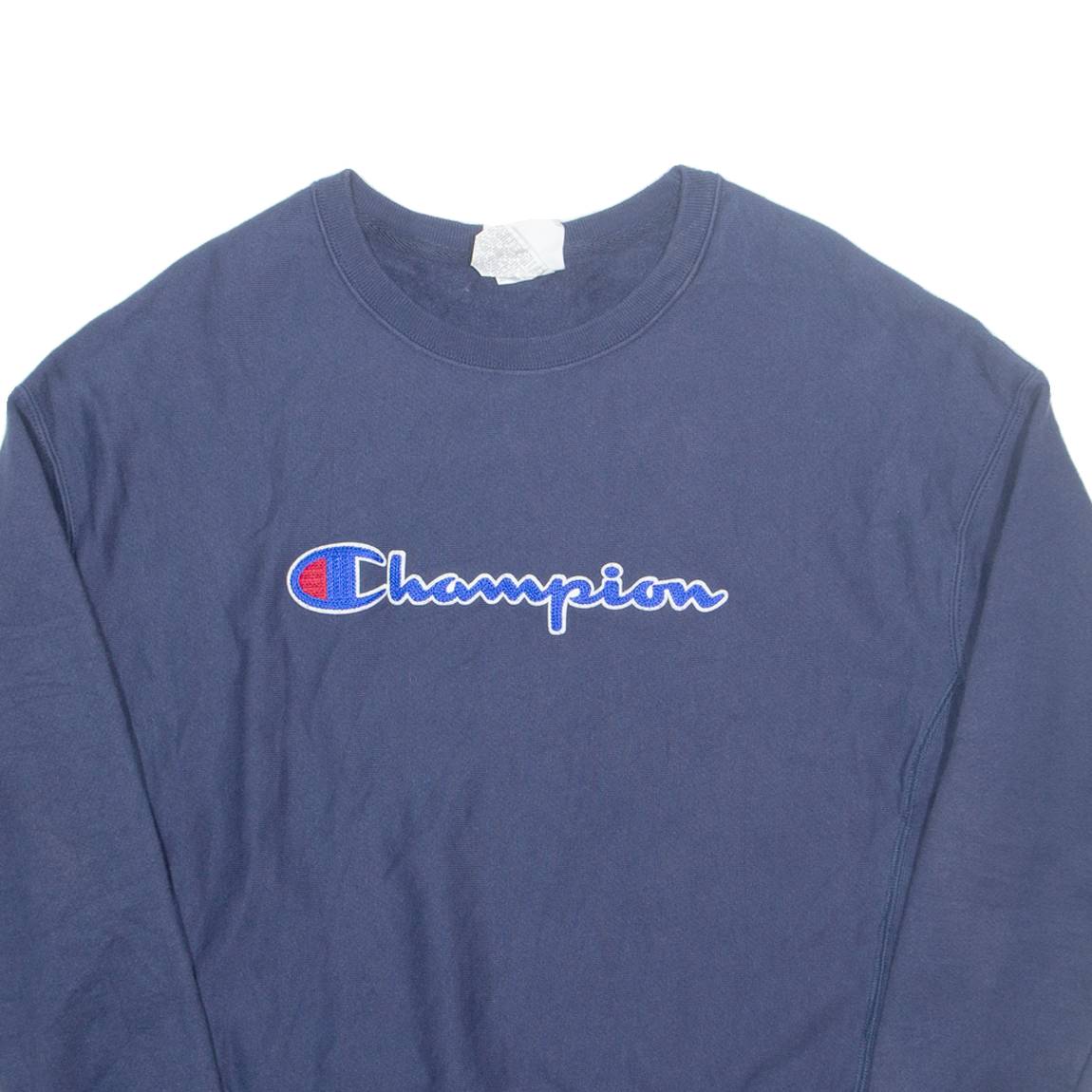 CHAMPION REVERSE WEAVE Womens Sweatshirt Blue L