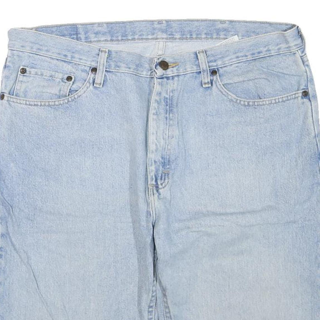 WRANGLER Mens Shorts Blue L W38 Denim Casual Plain
