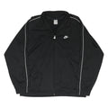 NIKE Mens Black Zip Jacket 2XL Polyester Blend Track Top Lightweight Sportswear