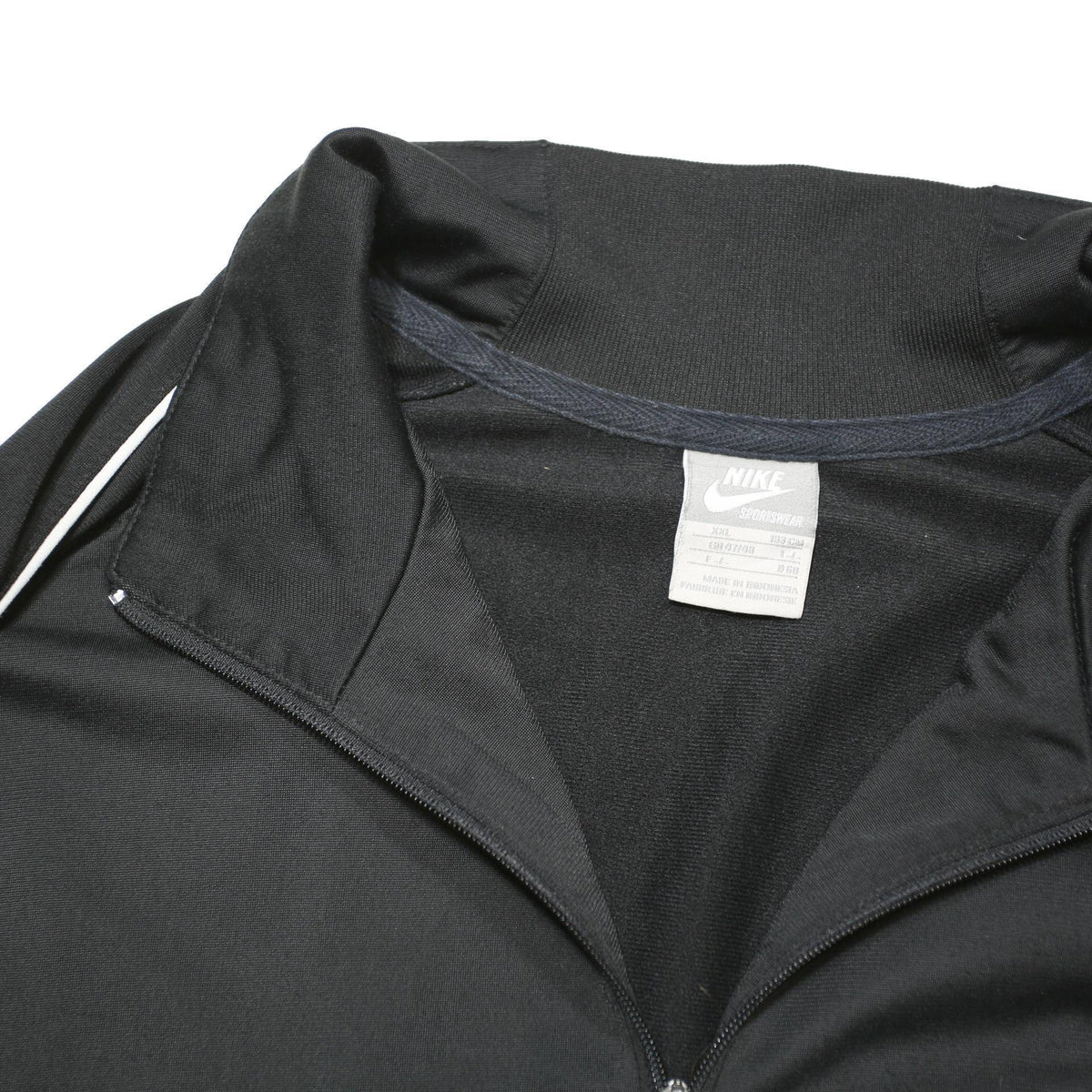 NIKE Mens Black Zip Jacket 2XL Polyester Blend Track Top Lightweight Sportswear