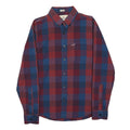 HOLLISTER Mens Red & Blue Check Shirt S Casual Cotton Blend Button-Down